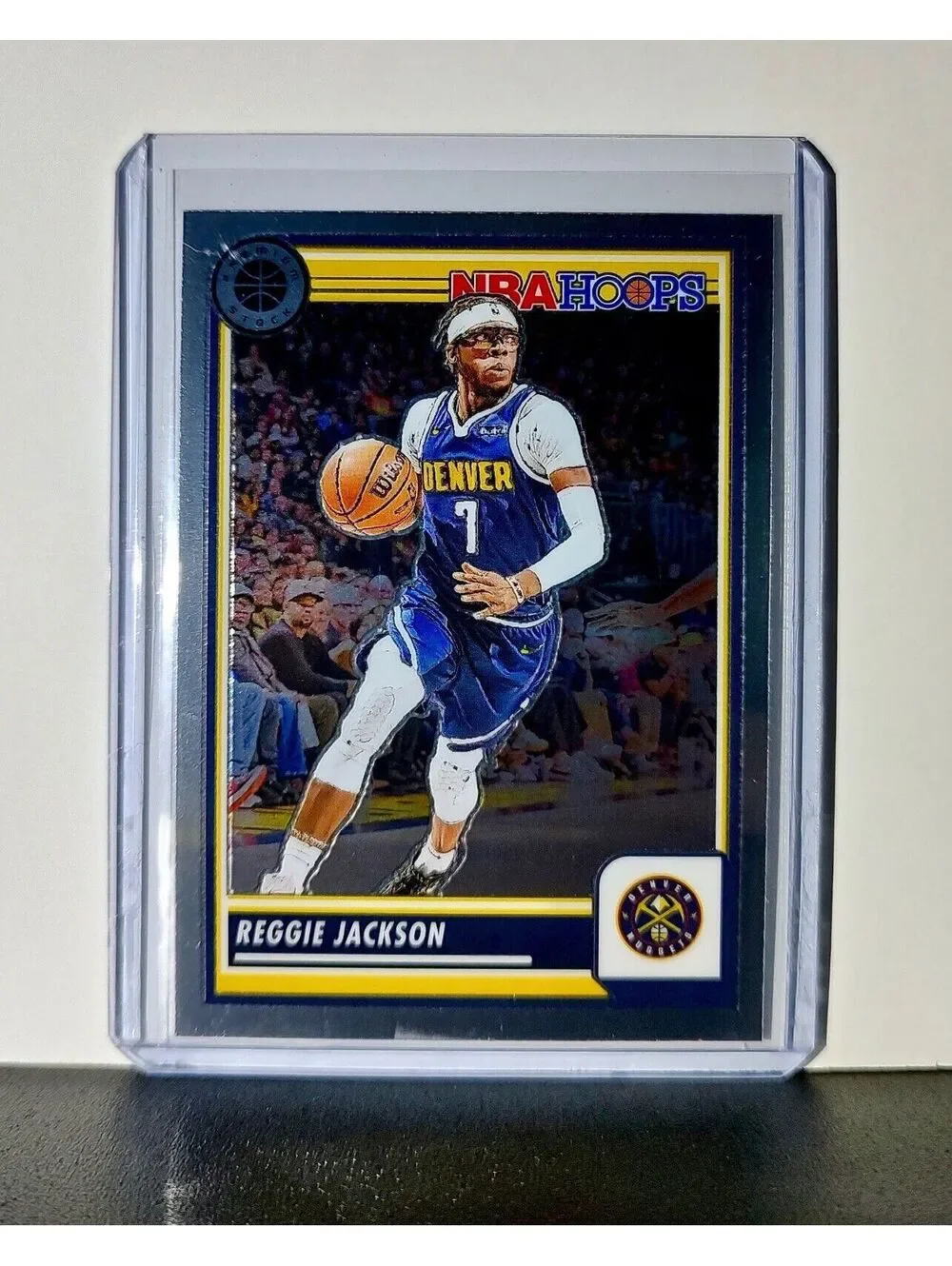Reggie Jackson 2023-24 Panini Premium Stock NBA Hoops #54 Card Denver Nuggets
